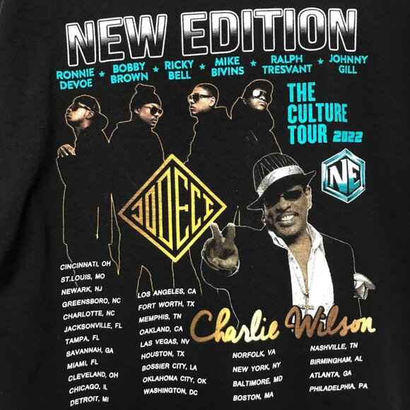 NEW EDITION Band Legacy Tour 2023 CONCERT SHIRT Double Sided Size XL *READ* - Picture 5 of 7